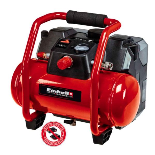 COMPRESOR INALAMBRICO 36V EINHELL TE-AC 36/6/8 Li OF -SOLO